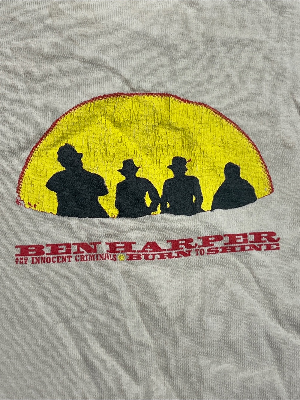 Vintage Anvil Ben Harper Graphic Tee the innocent criminals burn to shine XL z17